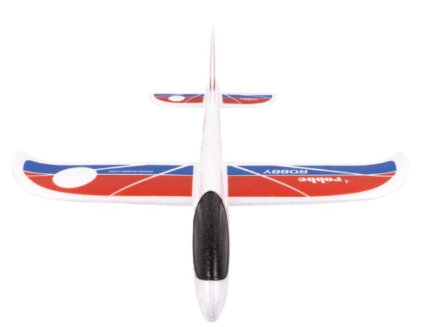 2696 Wurfgleiter ROBBY 485mm EPP weiß/rot/blau